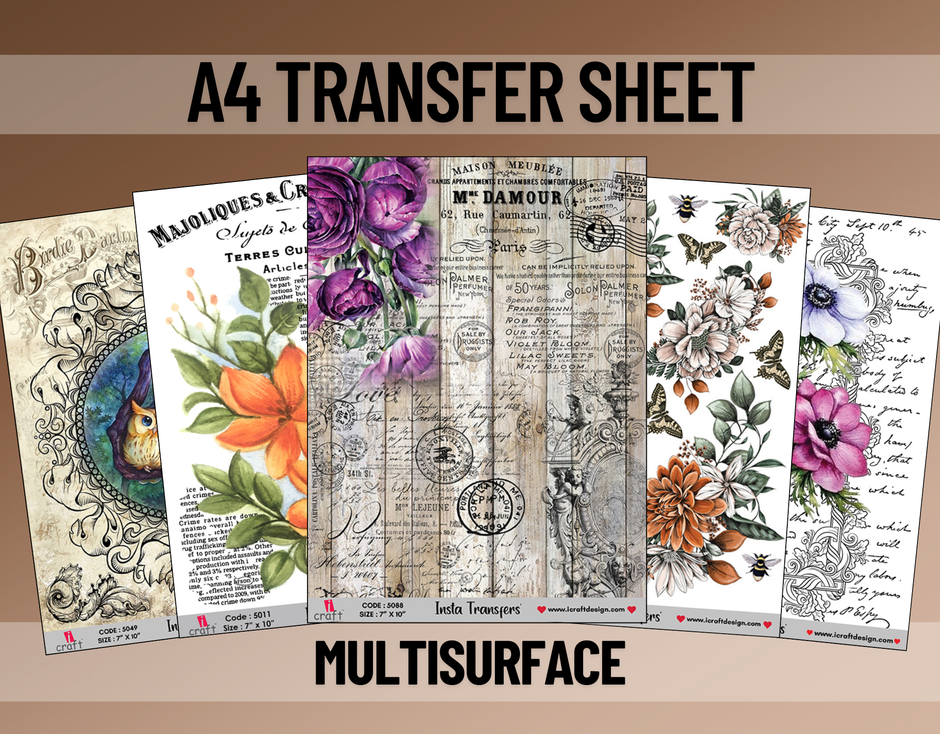 A4 size transfer sheet