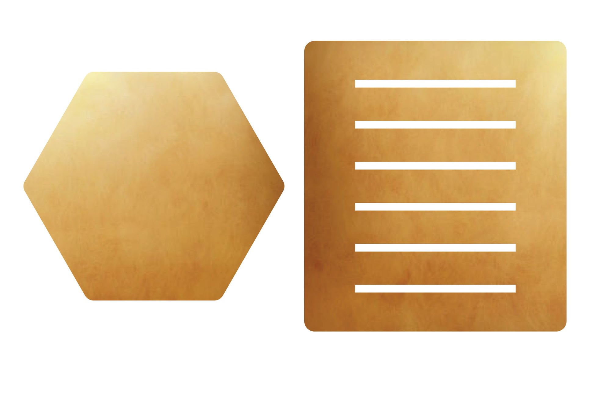 COASTER WITH STAND - Hexagon