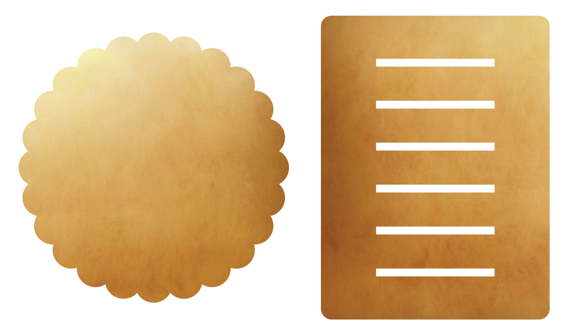 COASTER WITH STAND - Scallop