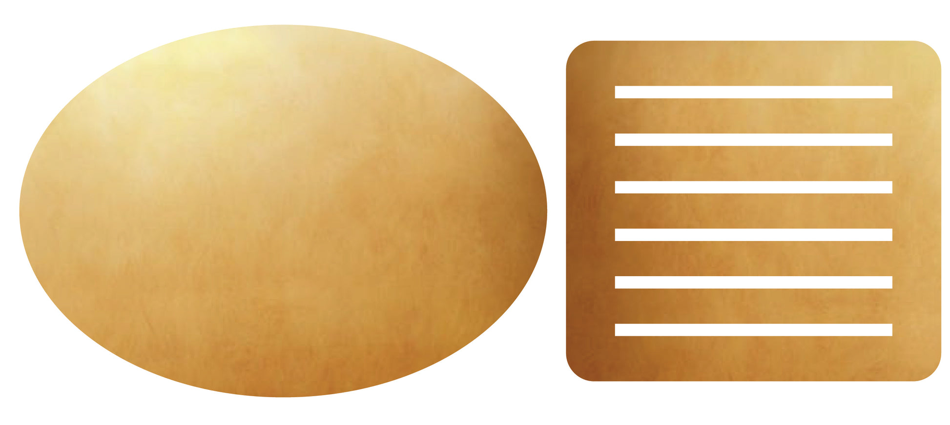 COASTER WITH STAND- Oval