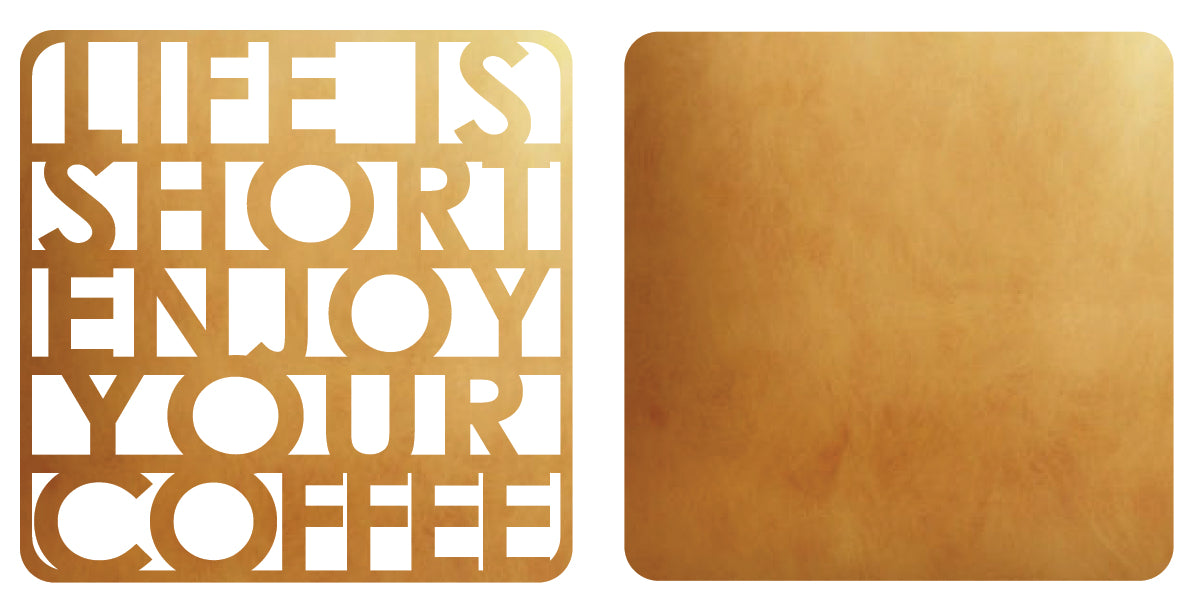 CUTWORK COASTER- COFFEE