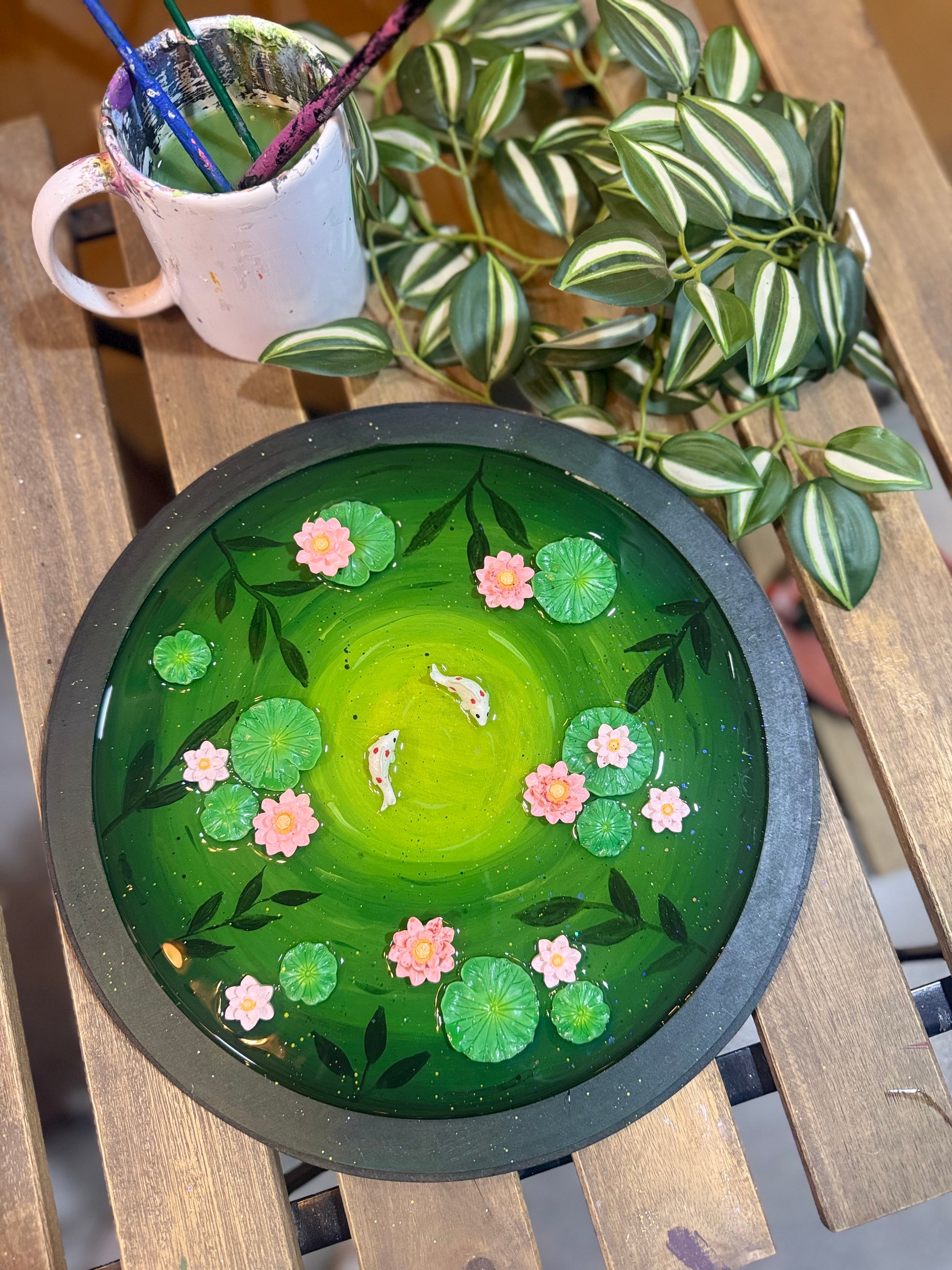 Koi fish lotus pond diy kit