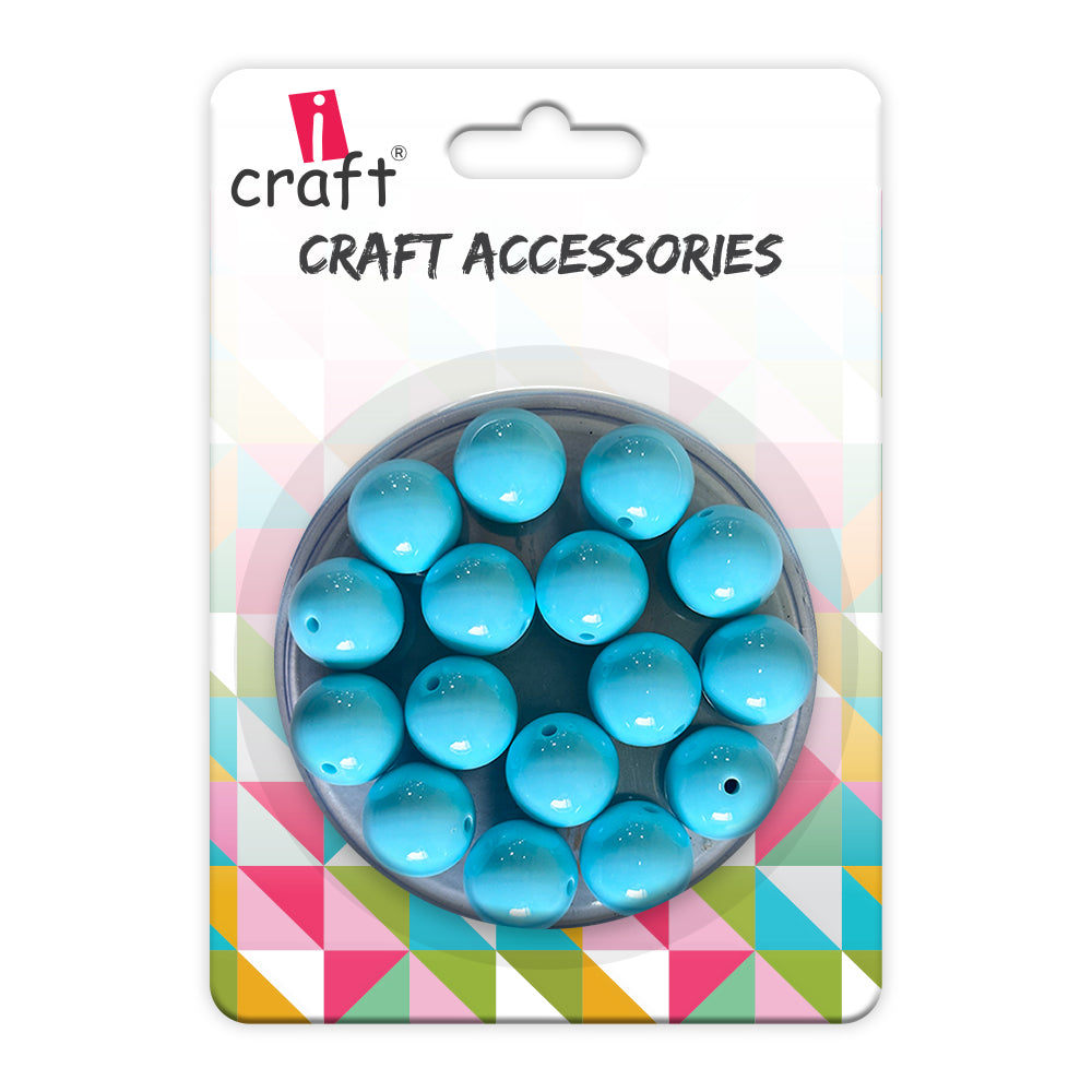 Matt moti - 14 mm sky blue