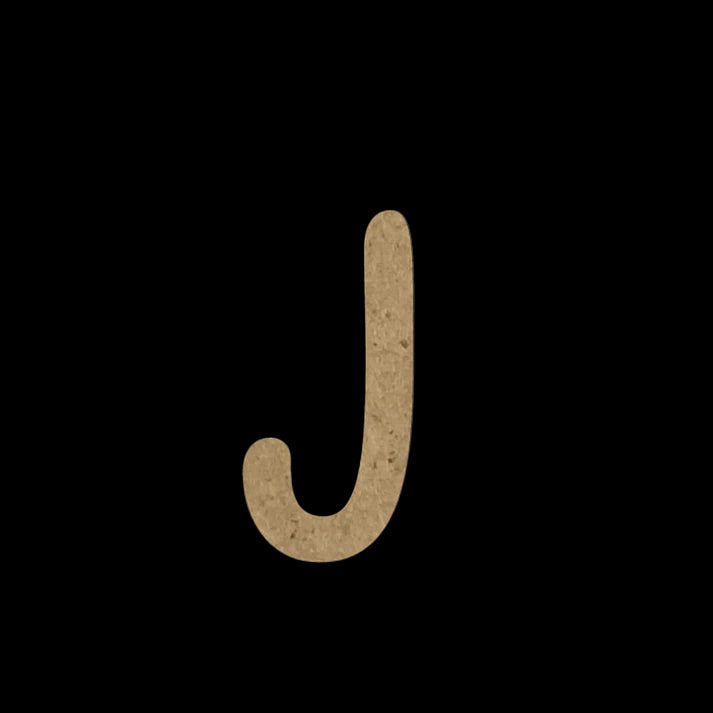 Wooden Embellishment Alphabet-Uppercase J