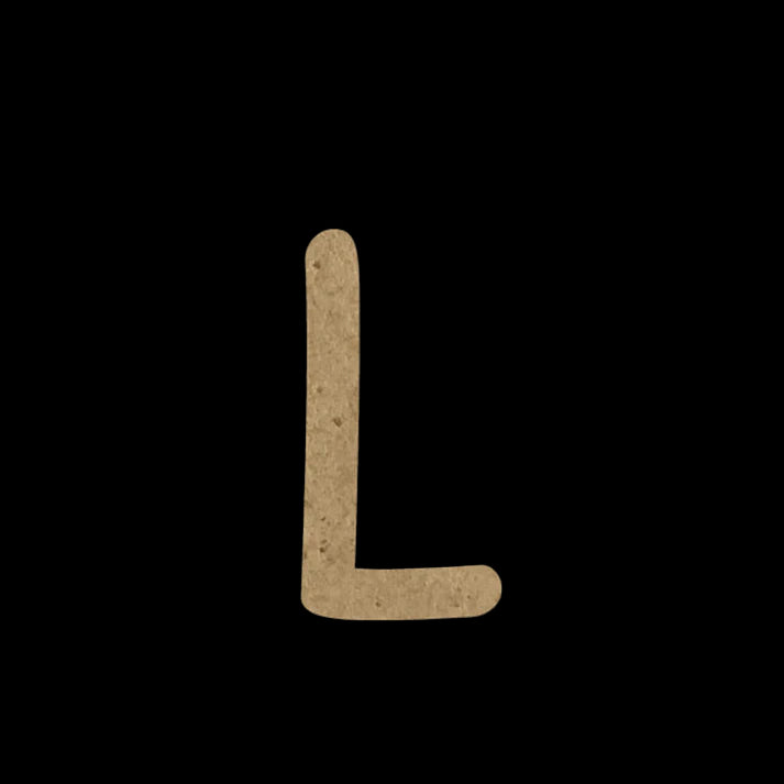 Wooden Embellishment Alphabet-Uppercase L