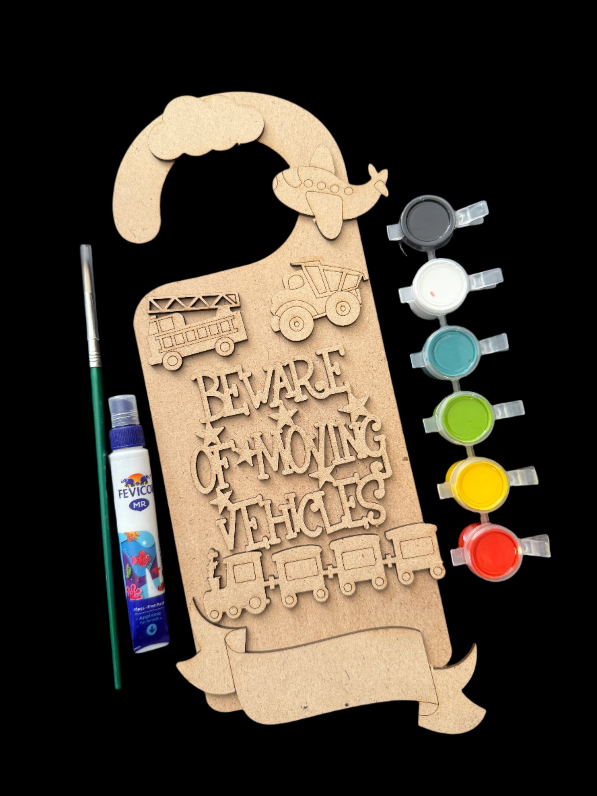 Beware of moving vehicles - door hanger kit