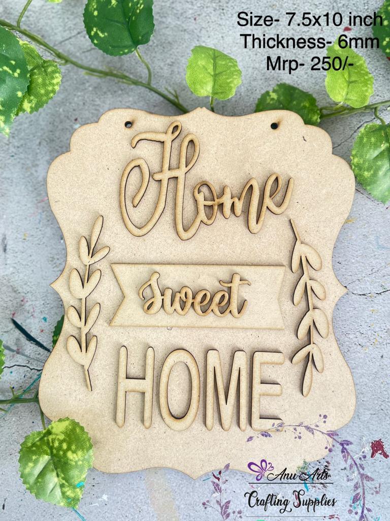 Home sweer home abstract hanging