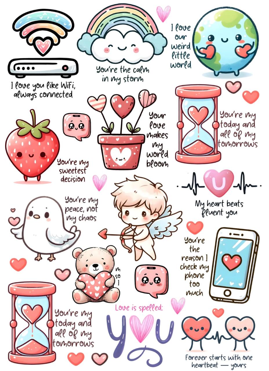 A4 Transfer Sheet Valentine .4