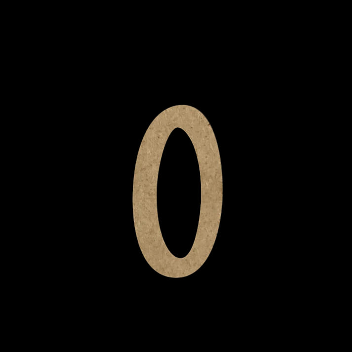 Wooden Embellishment Alphabet-Uppercase O