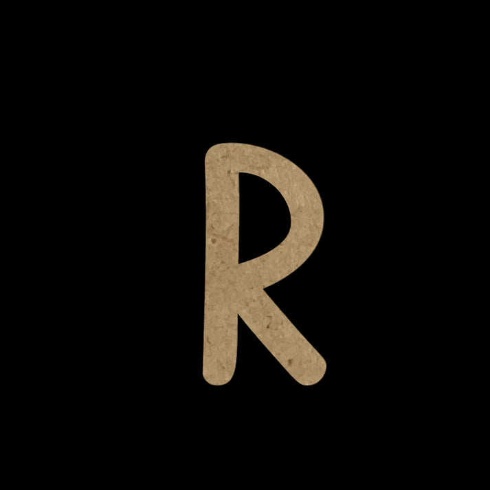 Wooden Embellishment Alphabet-Uppercase R