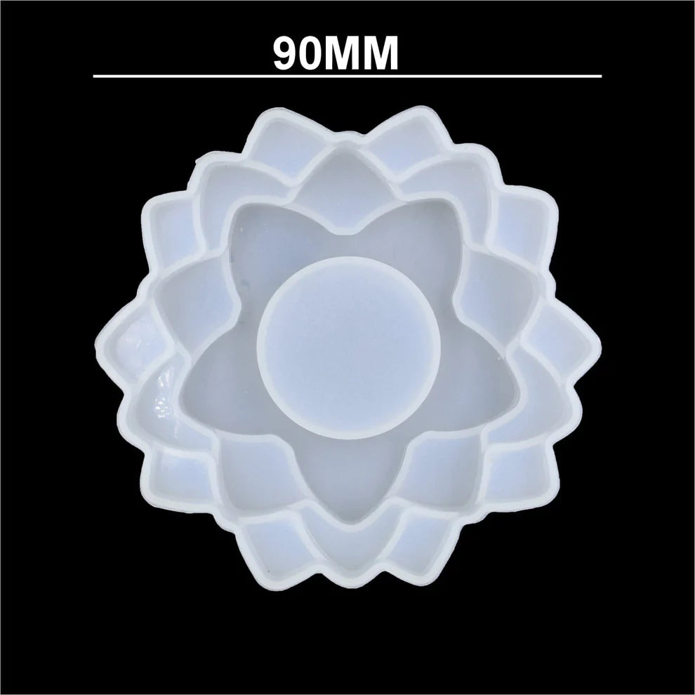 3 Layer lotus candle mould