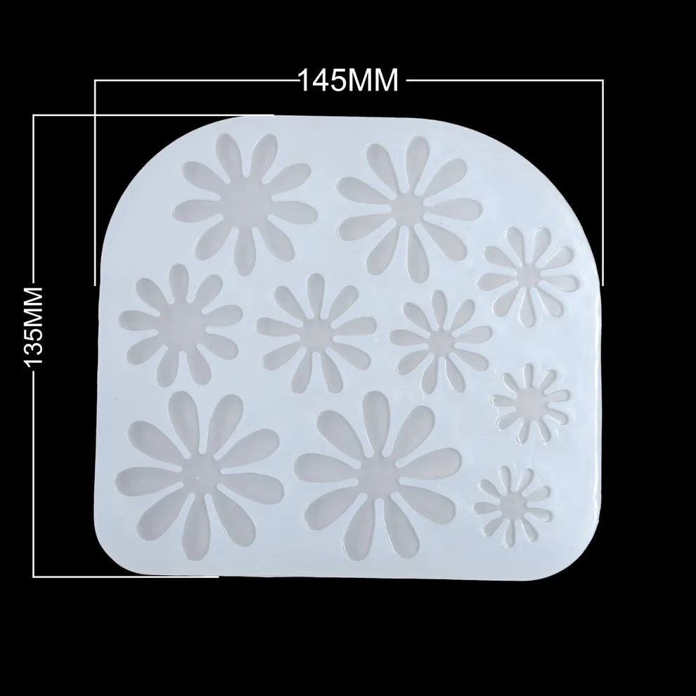 10 cavity 3d flower mould