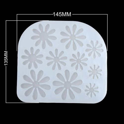 10 cavity 3d flower mould