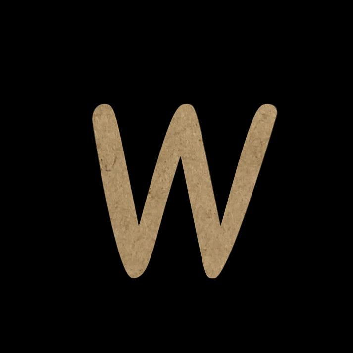 Wooden Embellishment Alphabet-Uppercase W