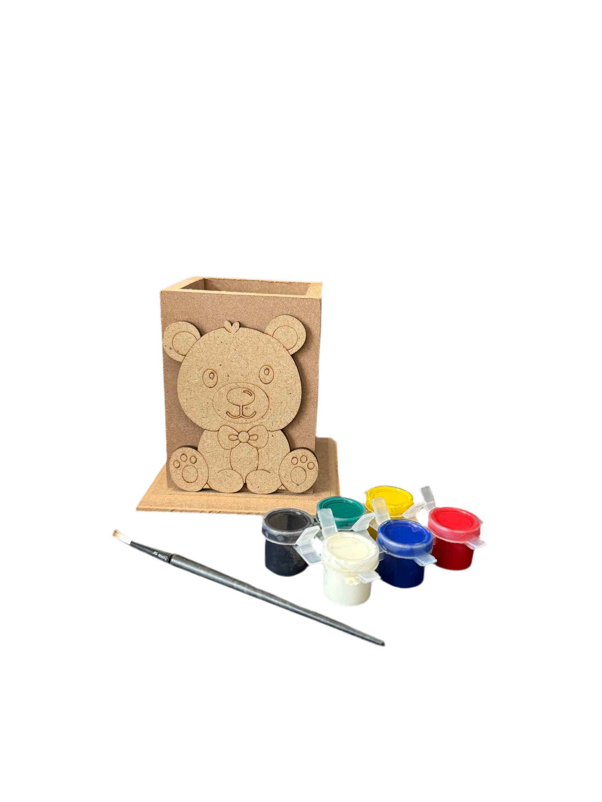 Teddy bear pen stand