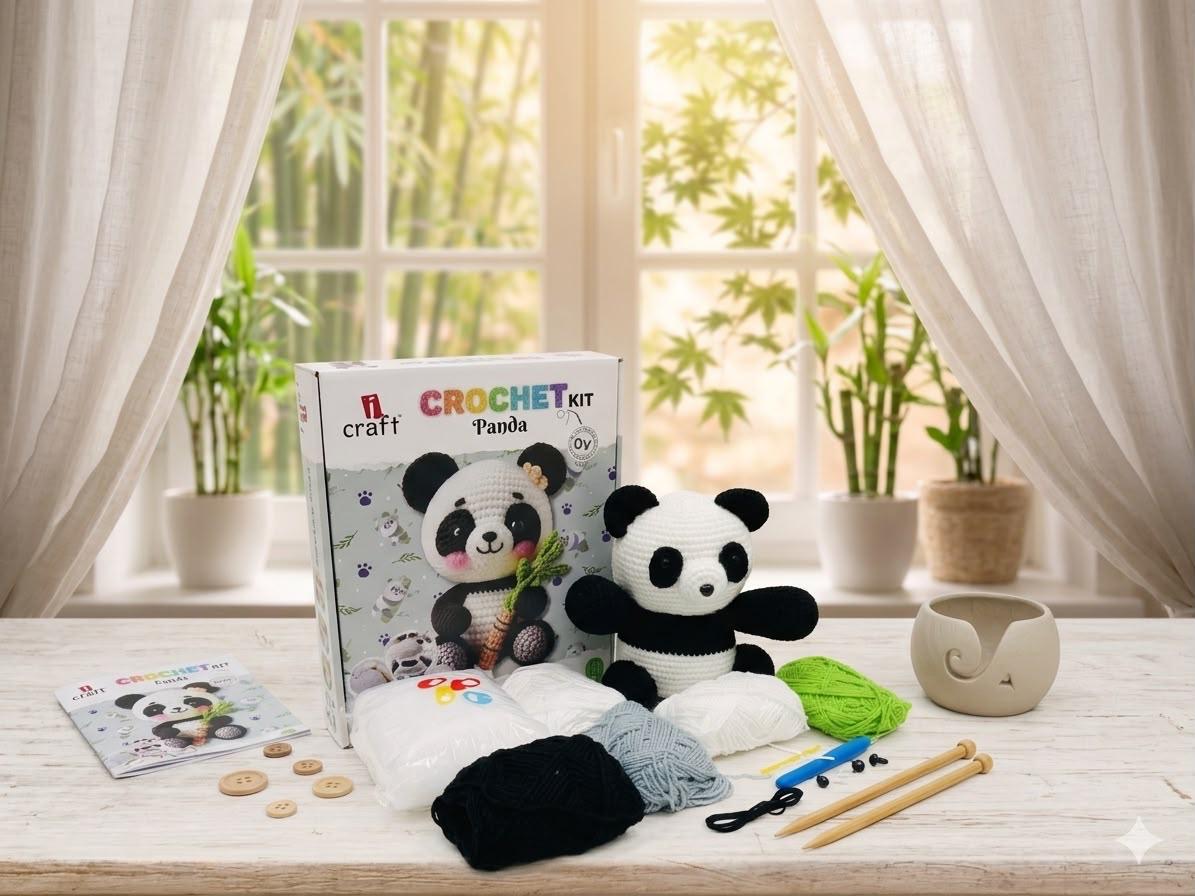 ICRAFT- PANDA CROCHET KIT