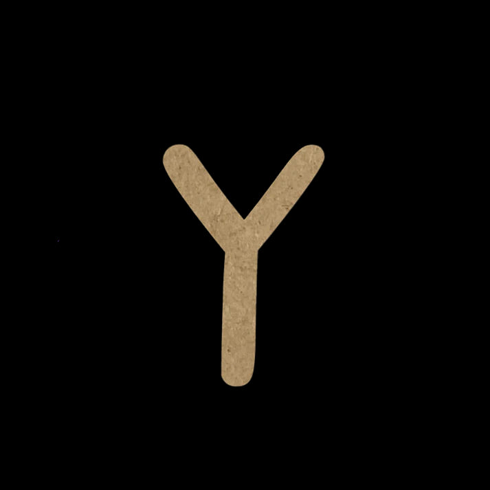 Wooden Embellishment Alphabet-Uppercase Y