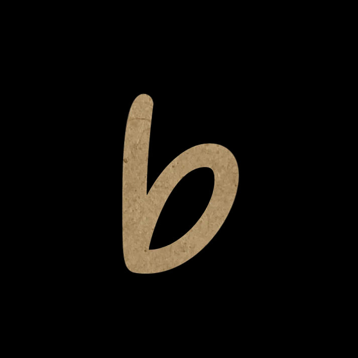 Wooden Embellishment Alphabets-Lowercase b