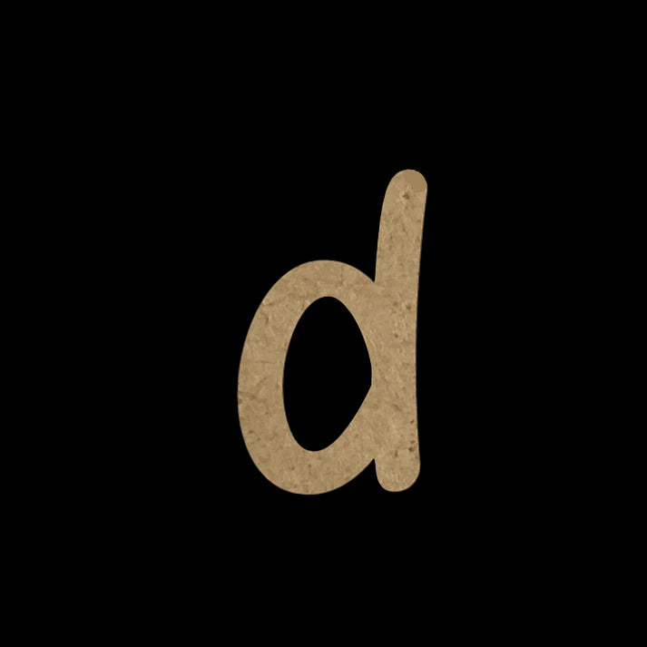 Wooden Embellishment Alphabets-Lowercase d