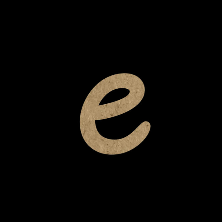 Wooden Embellishment Alphabets-Lowercase e