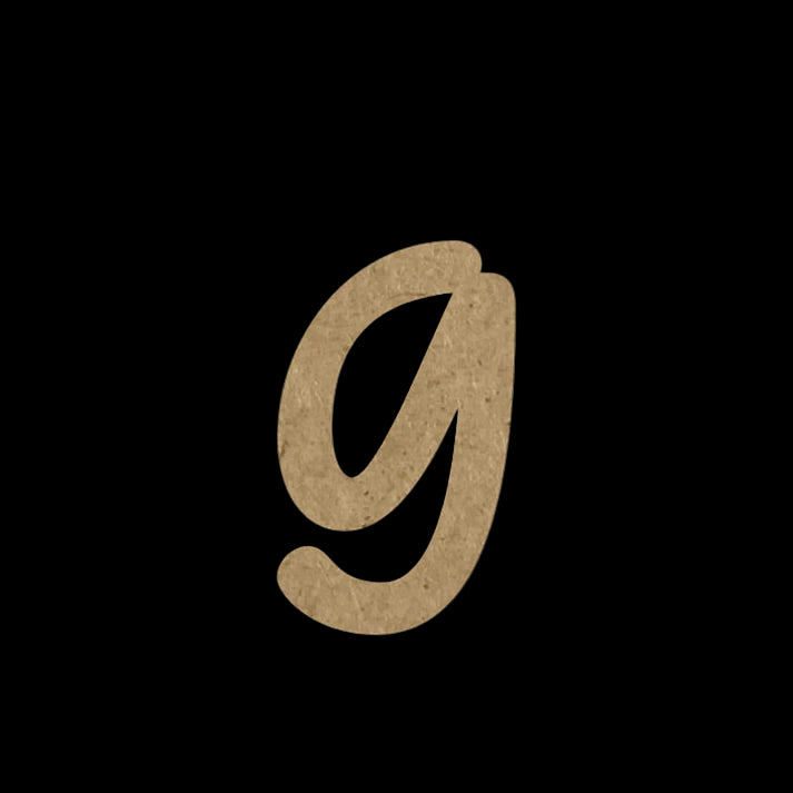 Wooden Embellishment Alphabets-Lowercase g