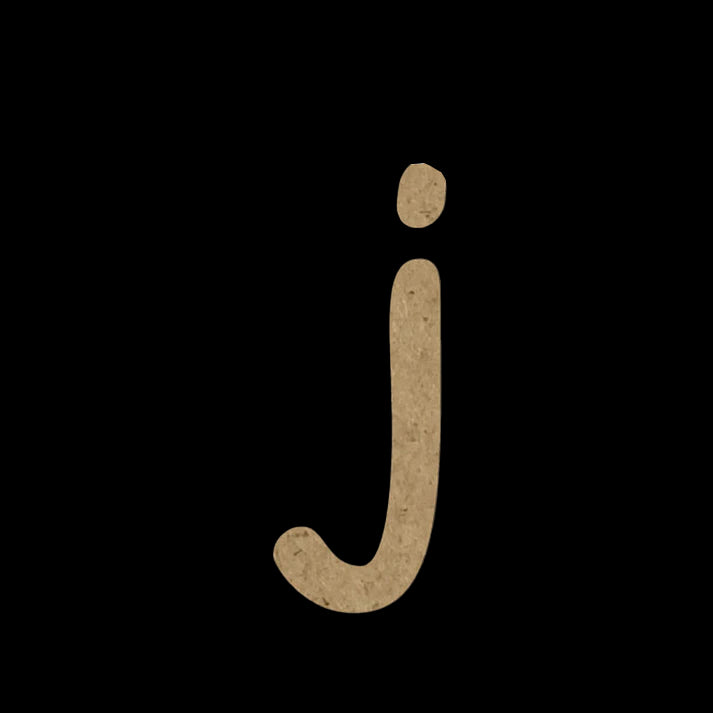 Wooden Embellishment Alphabets-Lowercase j