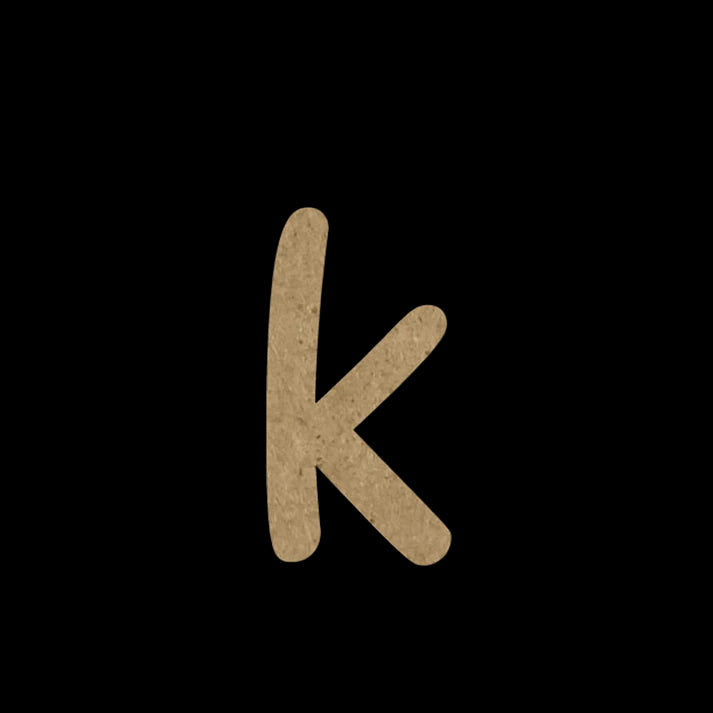 Wooden Embellishment Alphabets-Lowercase k