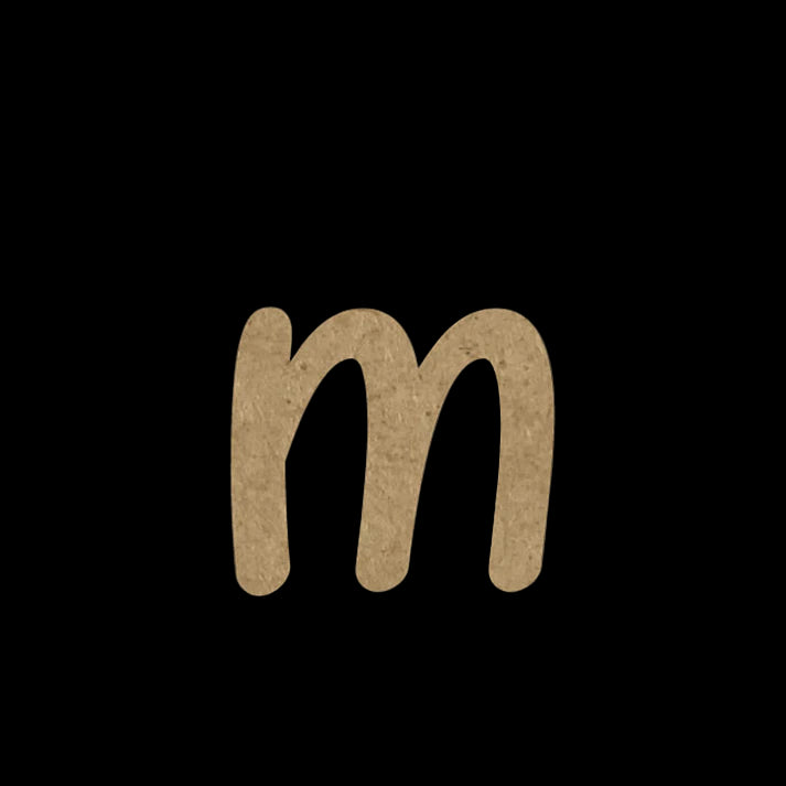 Wooden Embellishment Alphabets-Lowercase m