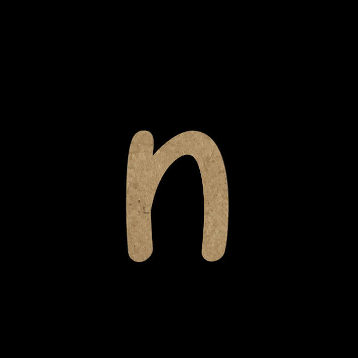 Wooden Embellishment Alphabets-Lowercase n