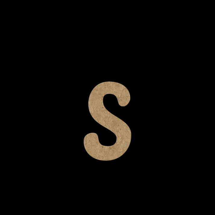 Wooden Embellishment Alphabets-Lowercase s