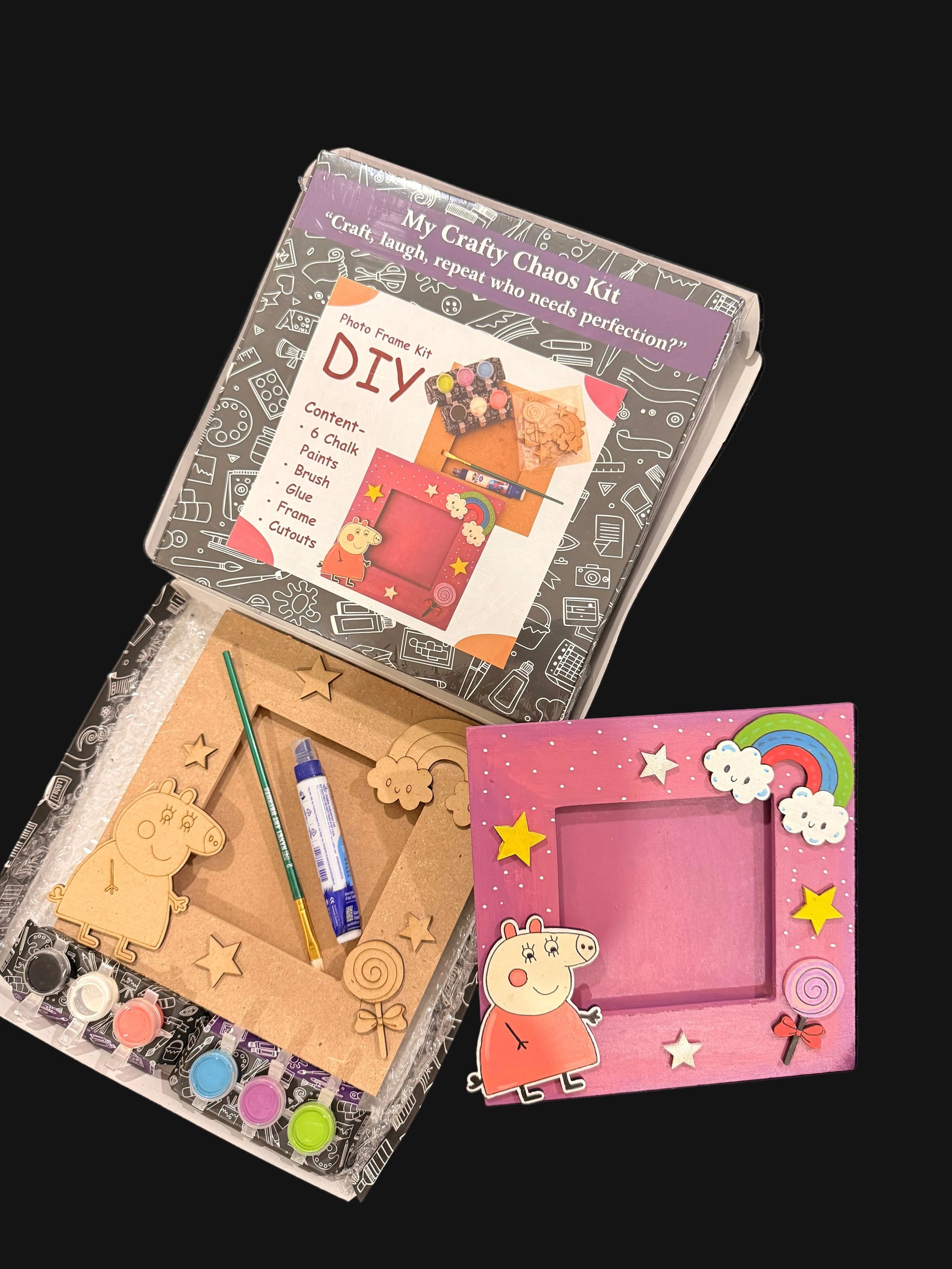 Peppa pig photo frame kit