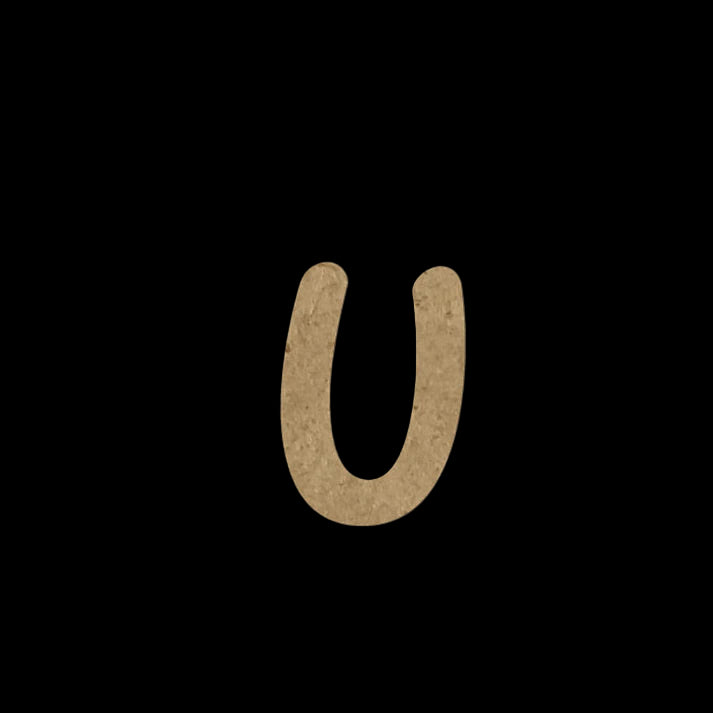 Wooden Embellishment Alphabets-Lowercase u