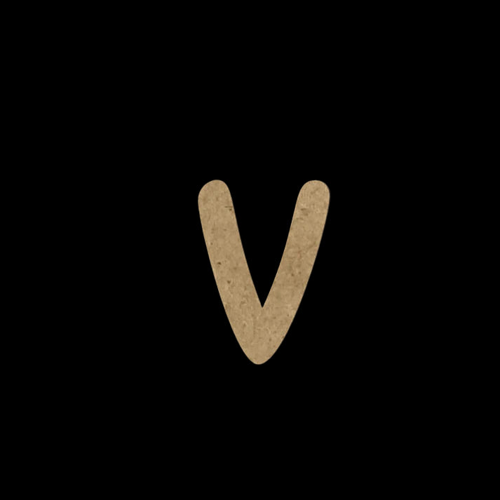 Wooden Embellishment Alphabets-Lowercase v