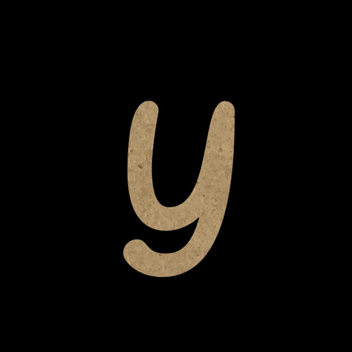 Wooden Embellishment Alphabets-Lowercase y