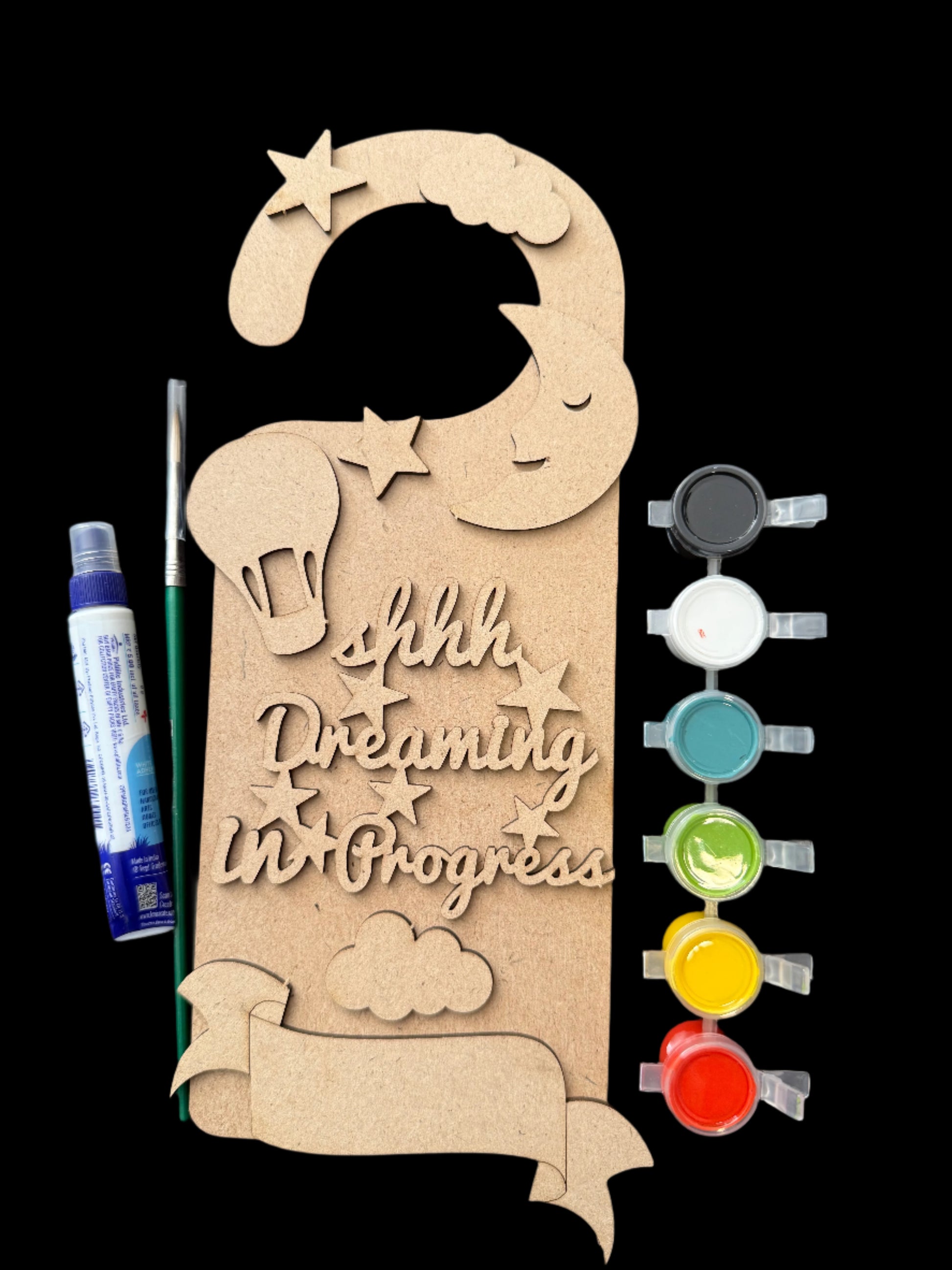 Shhh dreaming in progress - door hanger kit
