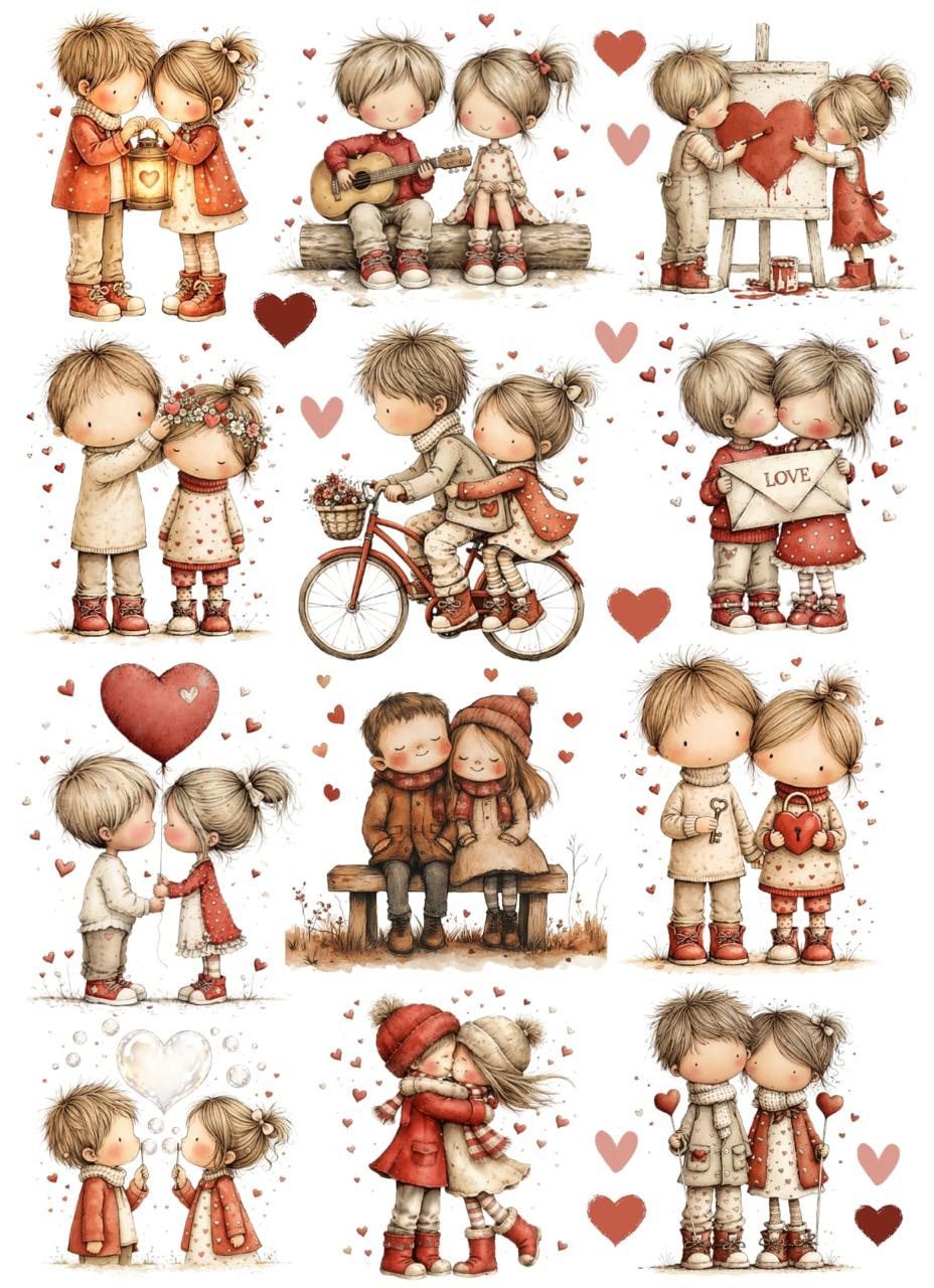 A4 Transfer Sheet Valentine .6