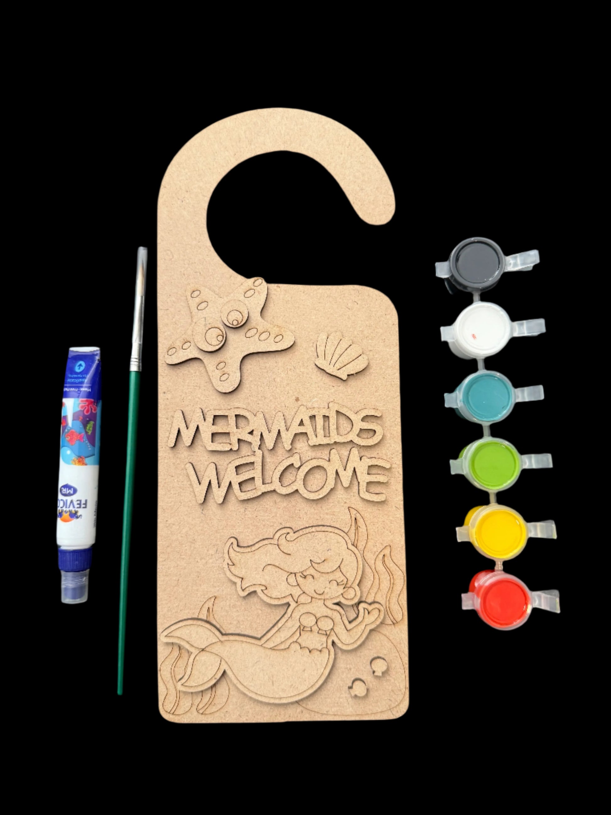 Mermaid welcome - door hanger kit