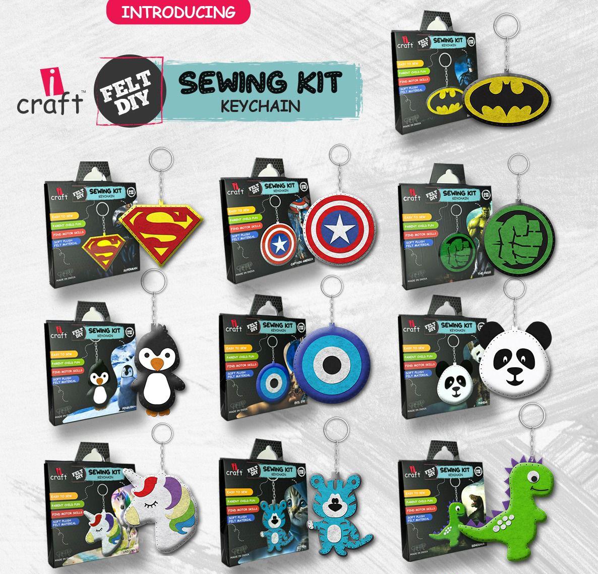 Felt keychain kit combo