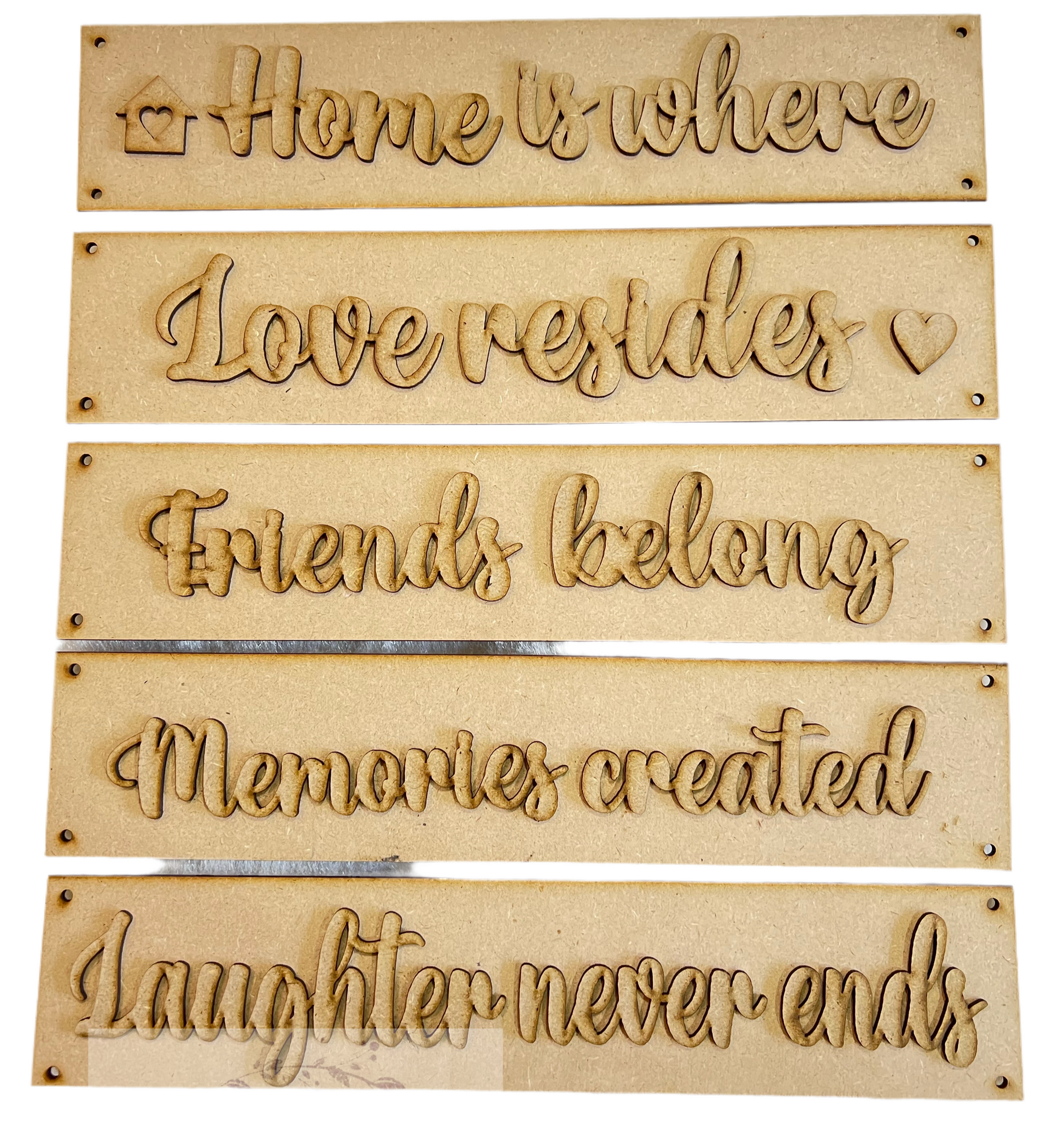 Home is where- hanging set