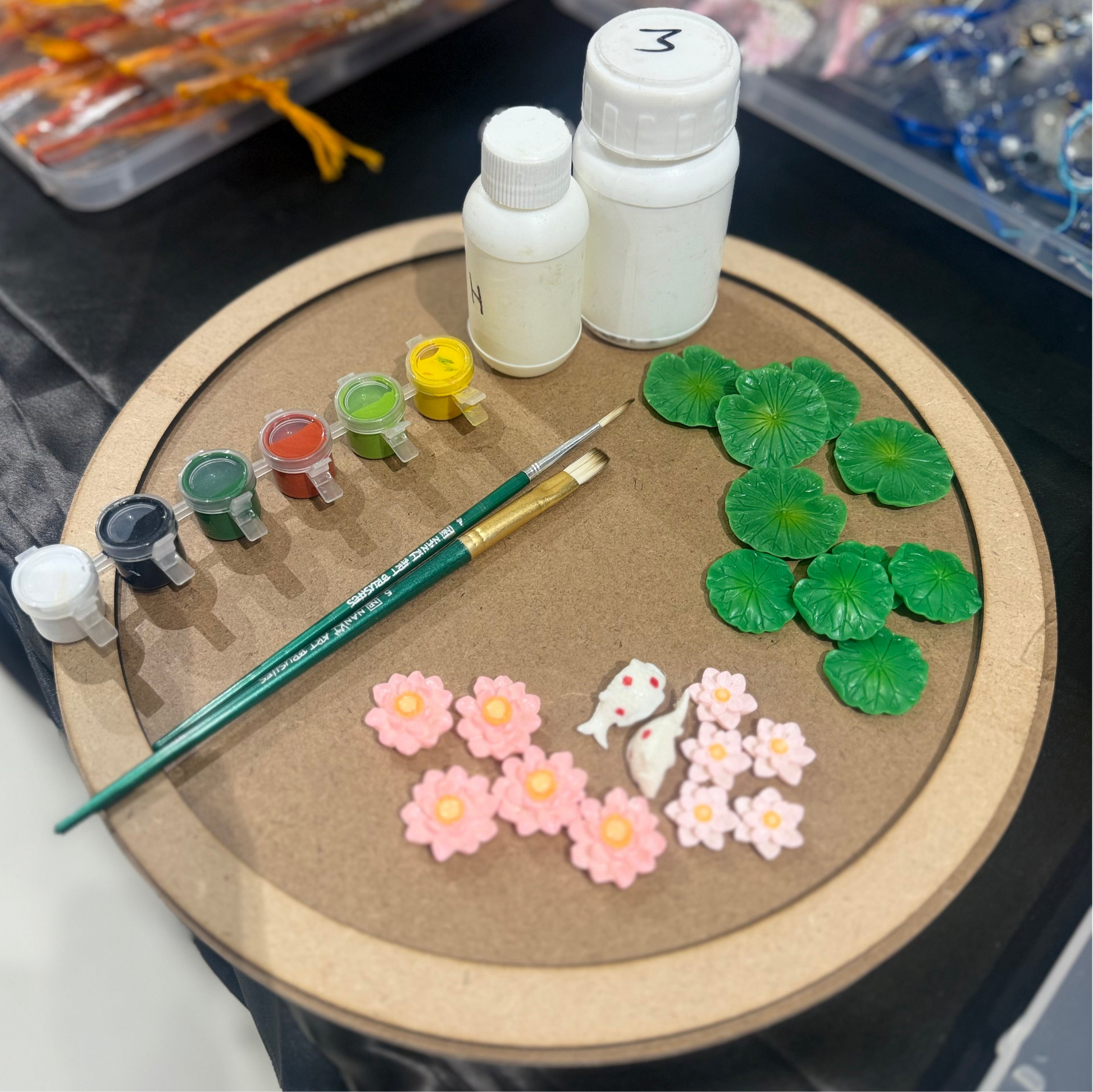 Koi fish lotus pond diy kit