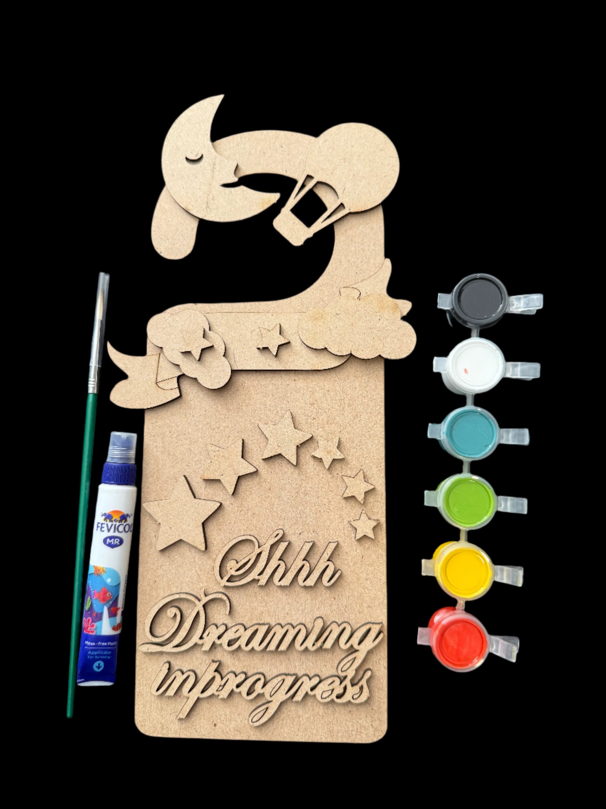 Shhh dreaming in progress - door hanger kit