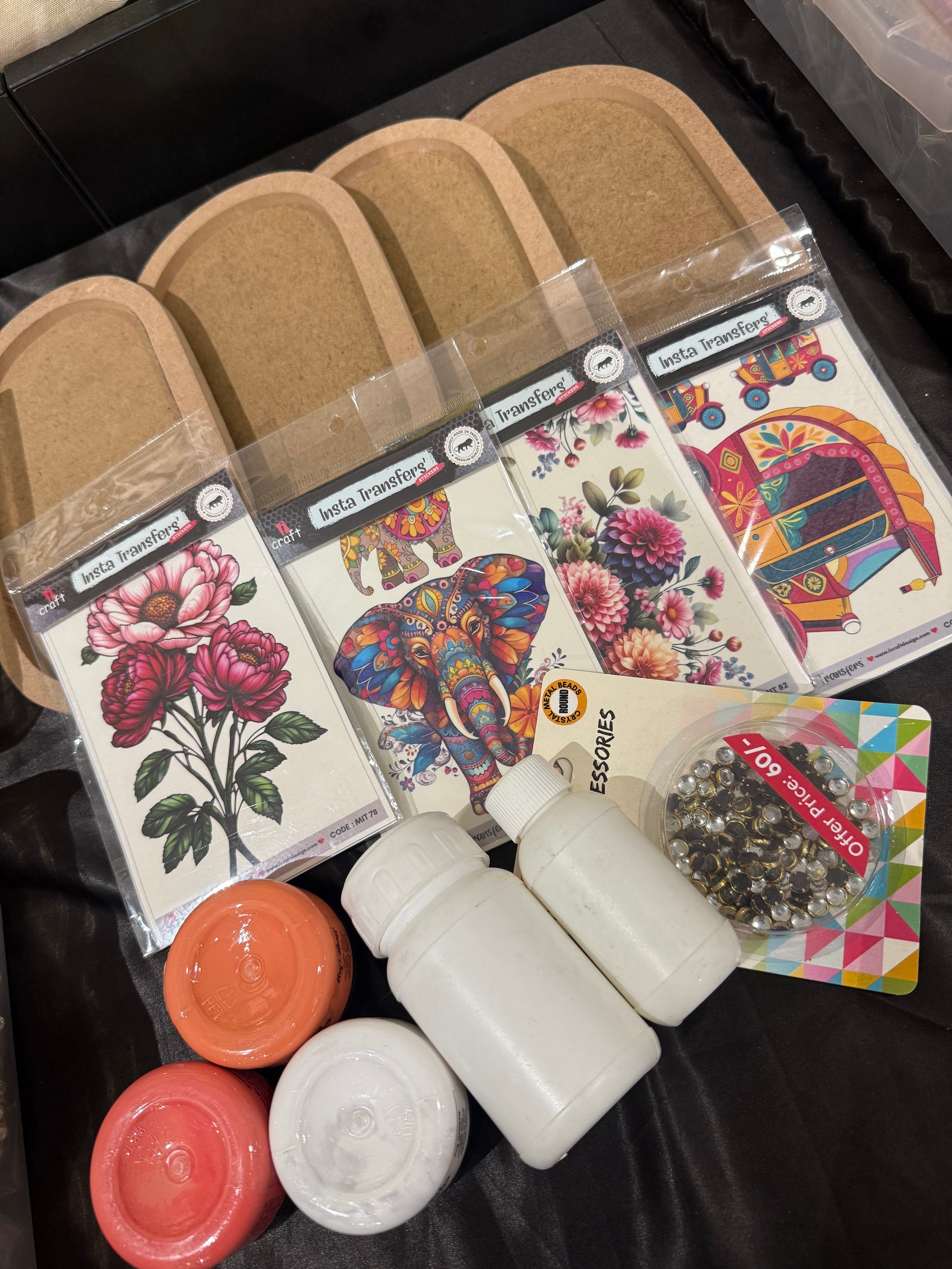 Resin trinket tray kit- 4 pc
