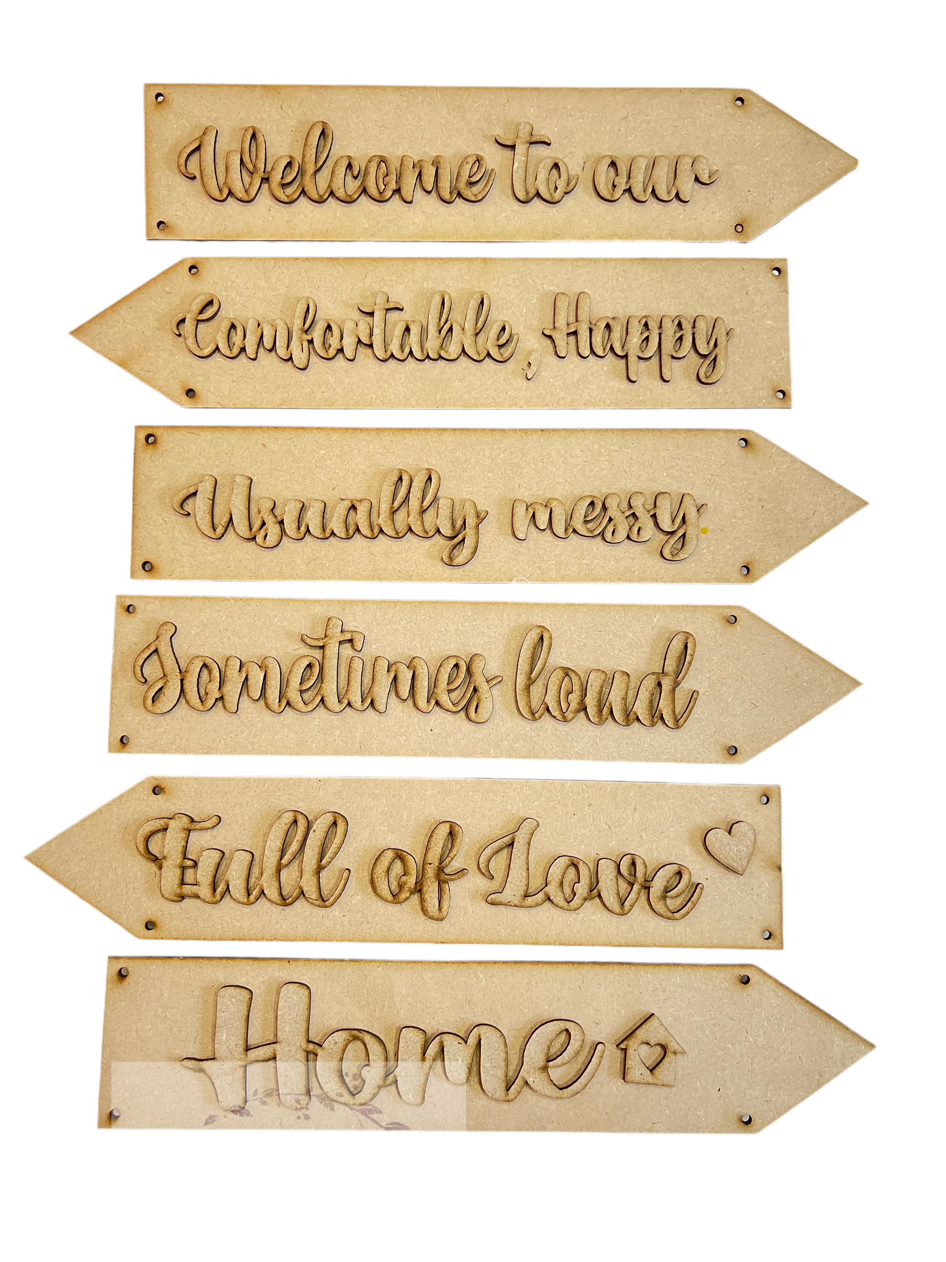 Messy home- wall hanging set