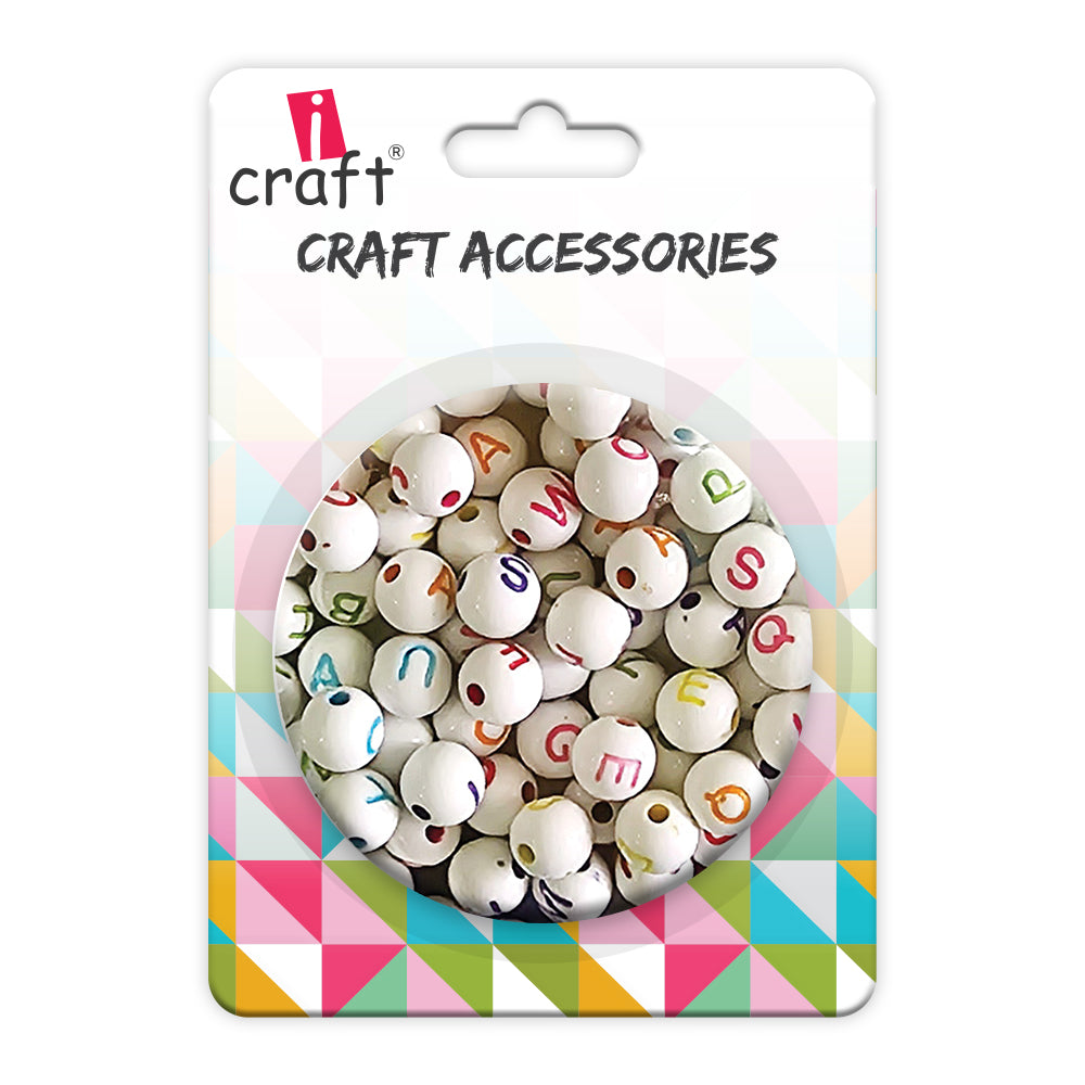 Alphabet beads multi