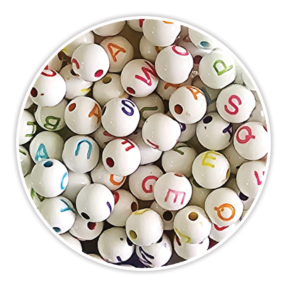 Alphabet beads multi