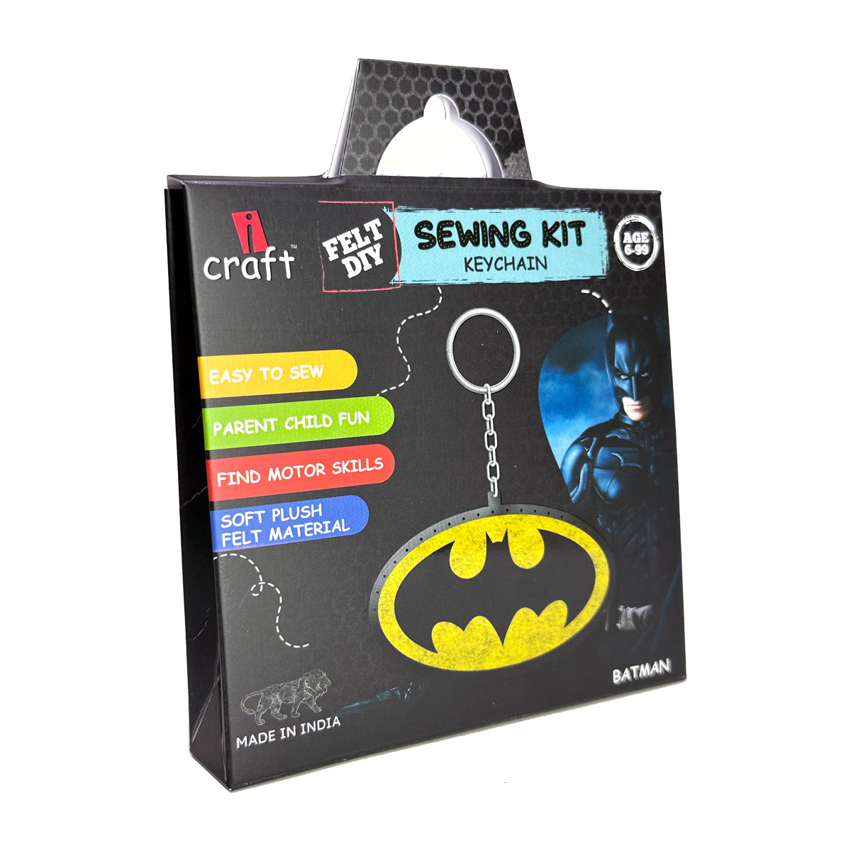 Batman felt DIY  keychain kit