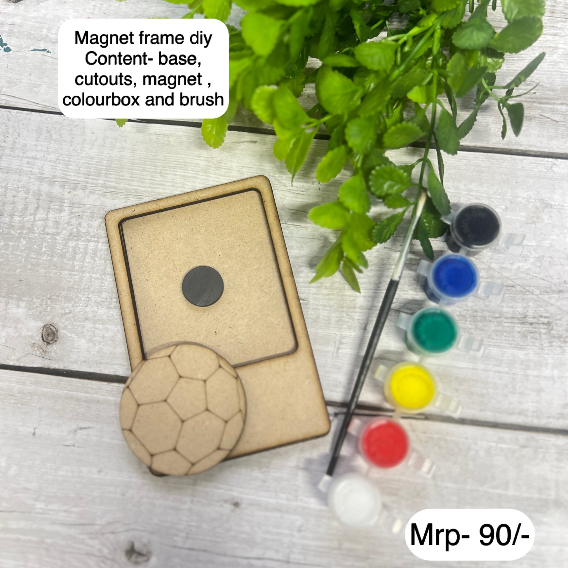 Football mini frame magnet diy