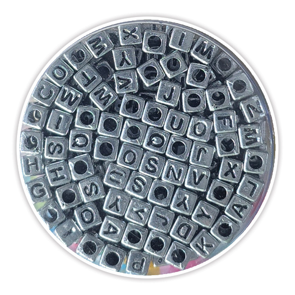 Cube alphabet silver