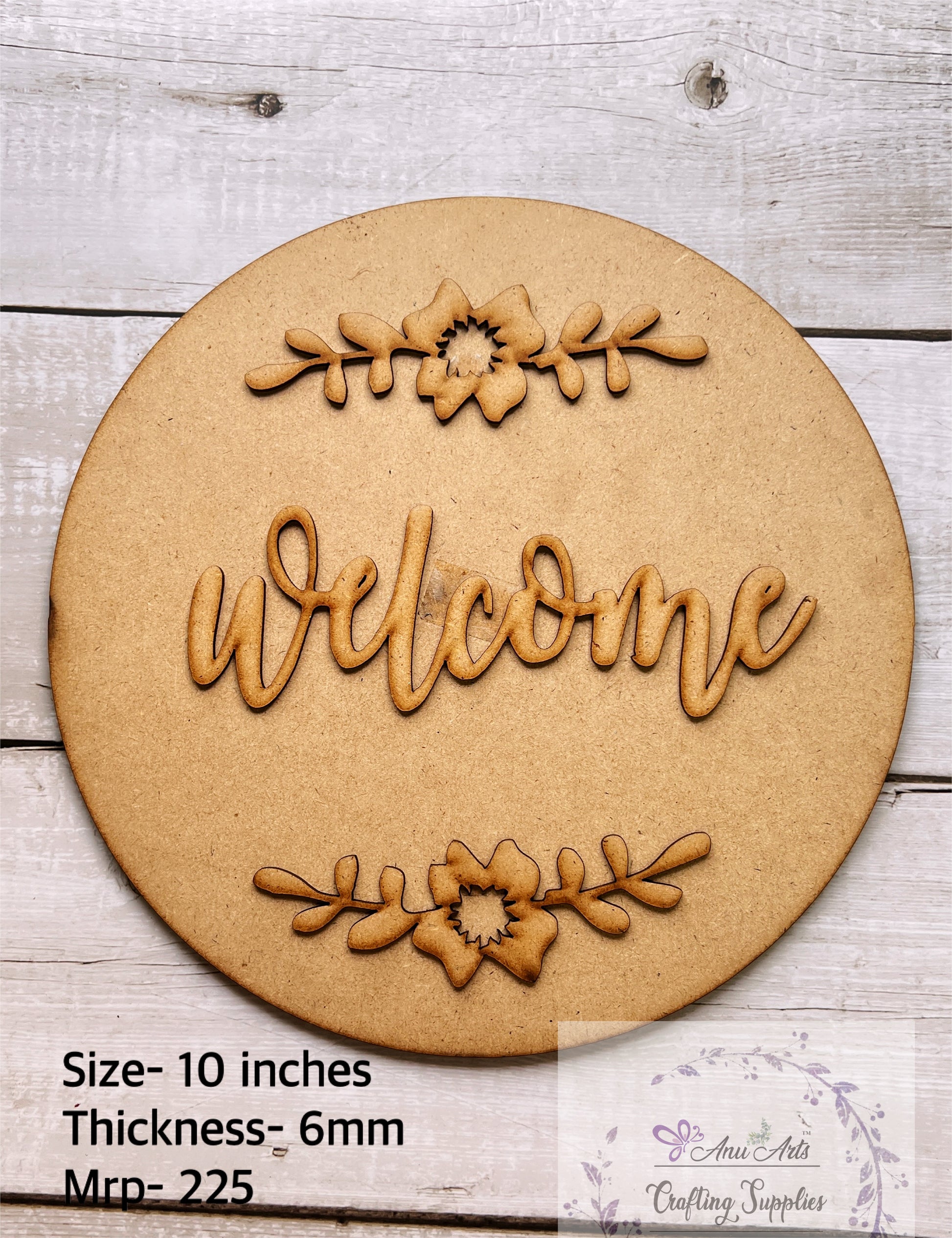 Floral mini welcome plank