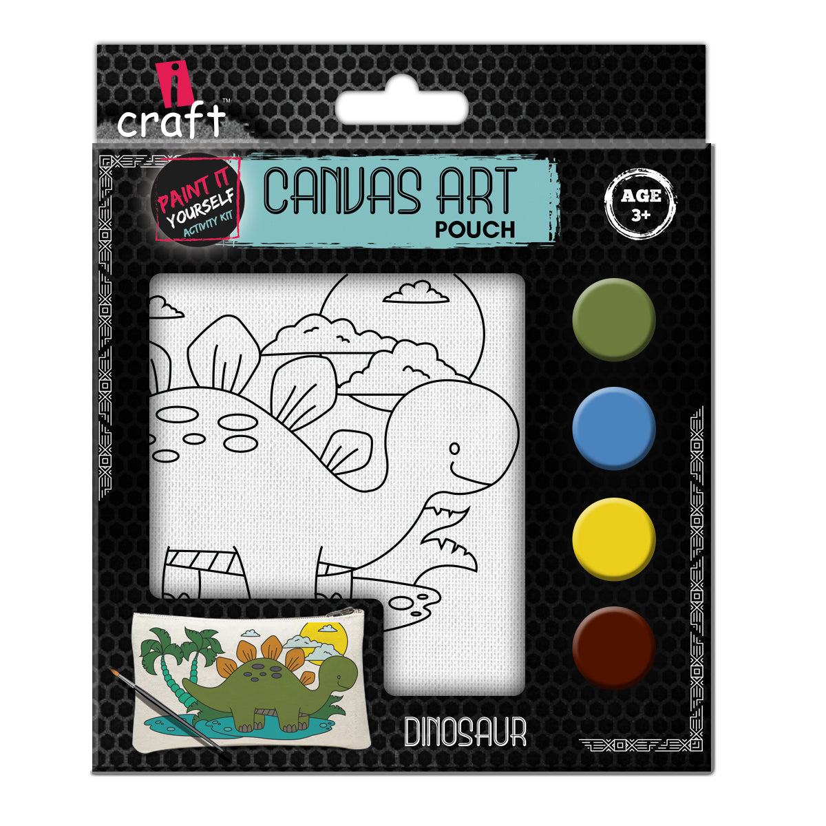 CANVAS POUCH- DINO